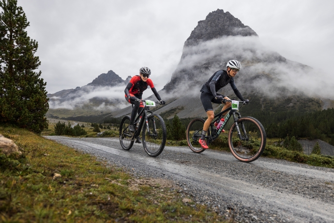 Letizia Strimer unterwegs beim Nationalpark Bike-Marathon