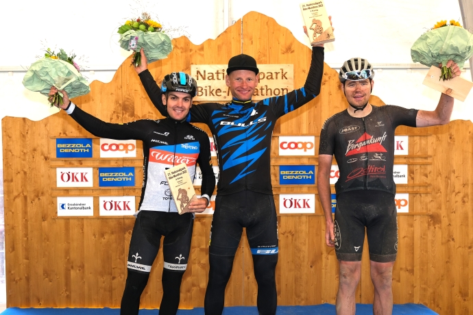 Nationalpark Bike-Marathon Siegerpodest 2022 Herren