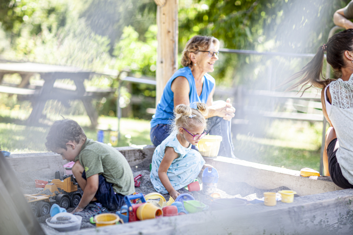Spielplatz in Sent