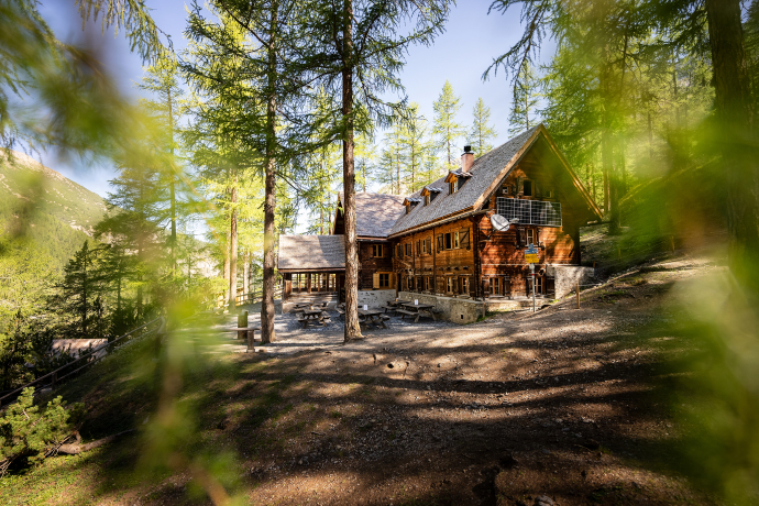 Die Chamanna Cluozza im Schweizerischen Nationalpark. Bild: Marco Hartmann.