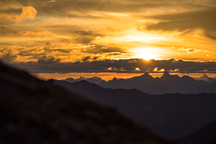Sonnenaufgang auf der Greitspitze ©Andreas Meyer WOM