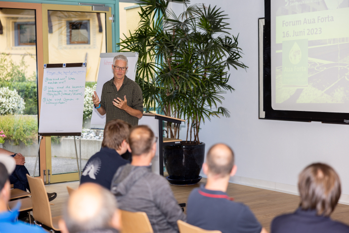 Ernst Bromeis am Forum Aua Forta 2023 in Scuol