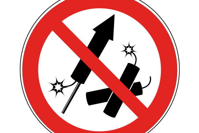 Symbol Feuerwerksverbot