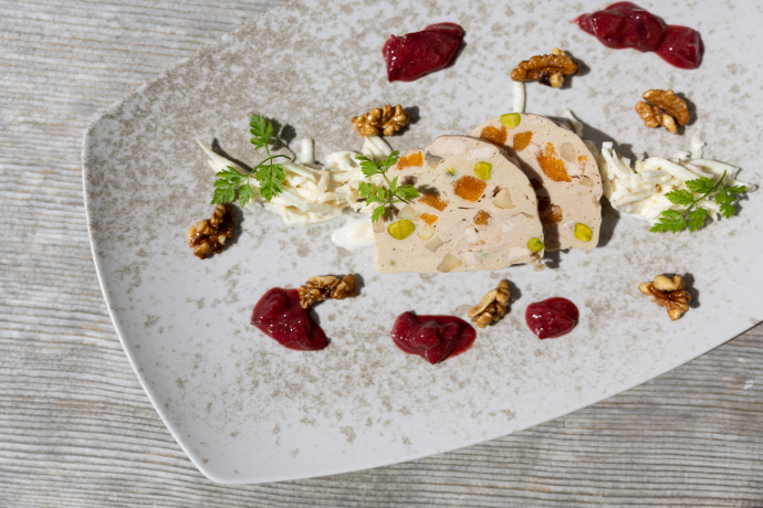 Feines Gericht vom Restaurant Crusch Alba in Guarda.