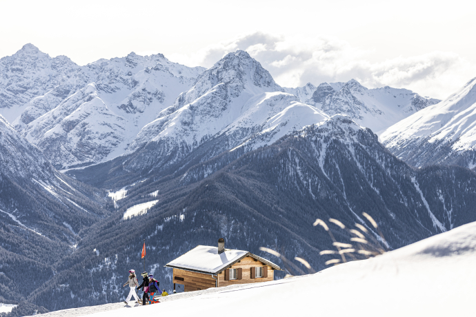Winterwandern Motta Naluns Scuol