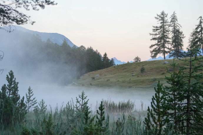 Einer von Rolfs Lieblingsorten: Der Lai Nair im Unterengadin.