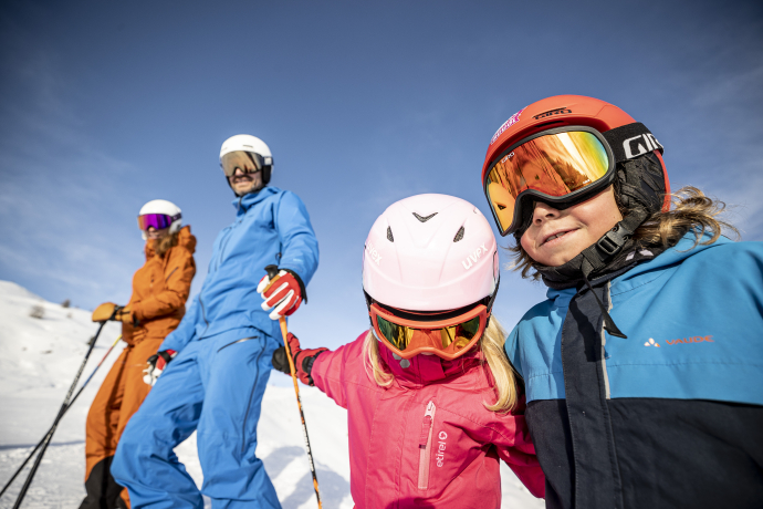 Familienferien auf der Skipiste.