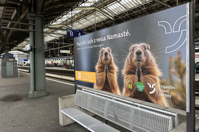 Plakat Sommerkampagne Bahnhof St.Gallen
