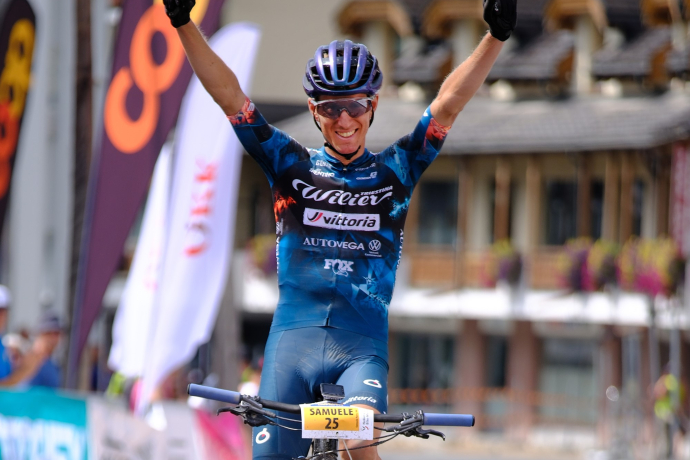 Samuele Porro im Ziel