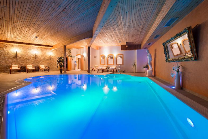 Spa-Bereich vom Hotel Bellaval in Scuol