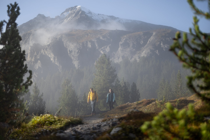 Wandern auf dem Ofenpass im Engadin