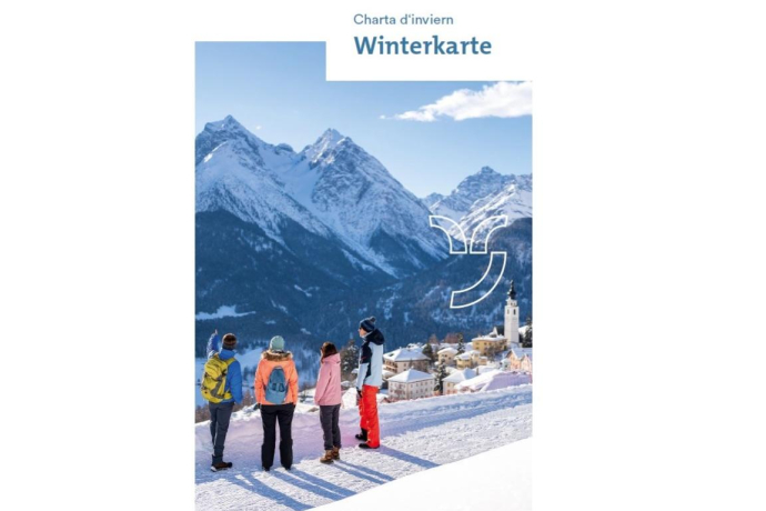 Winterkarte Engadin Scuol Zernez 2025