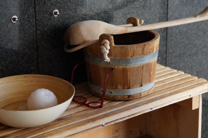 Sauna Vorbereitung