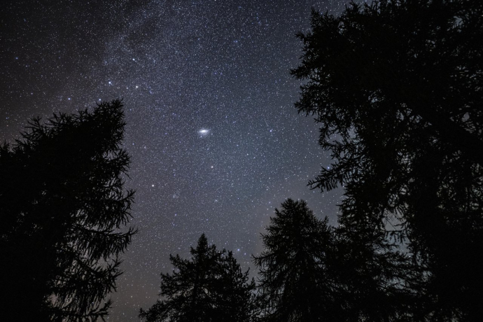 Nachthimmel im Engadin