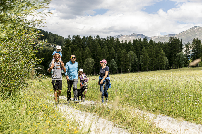 Wandern Familie Sommer