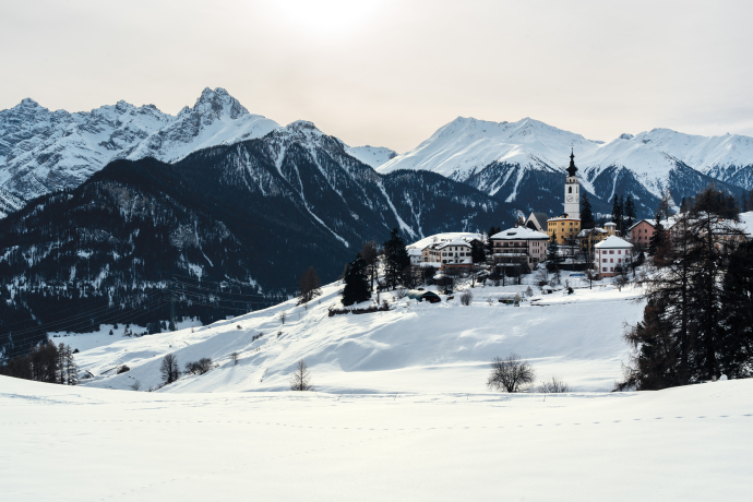 Ftan, Winter