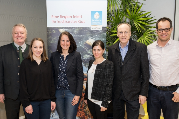 An der Abschlussveranstaltung der Aua Forta 2018 wurde die Mineralwasserpositionierung vorgestellt. Bild: Dominik Täuber