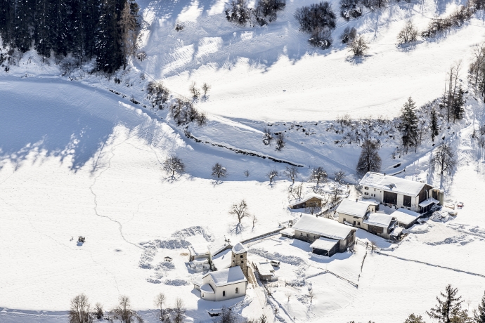 Strada-Martina, Unterengadin, im Winter