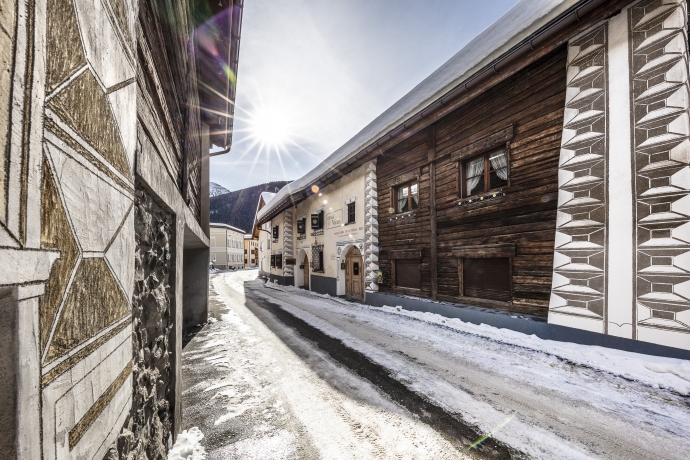 Zernez, Unterengadin, im Winter