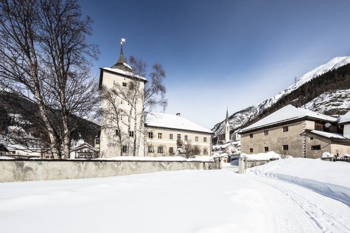 Zernez, Unterengadin, im Winter