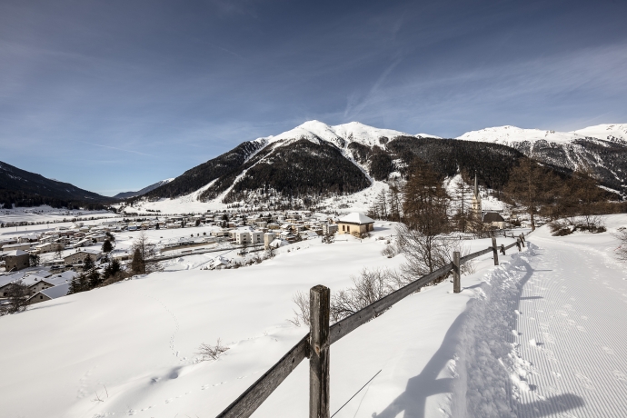 Zernez, Unterengadin, im Winter