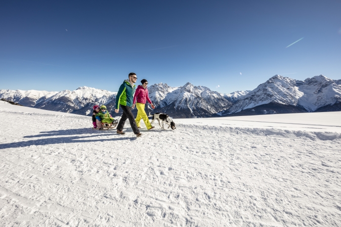 Winterwanderung von Motta Naluns nach Prui im Unterengadin Winterwanderung von Motta Naluns nach Prui im Unterengadin