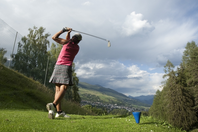 Eine aussichtsreiche Golfpartie in Vulpera.