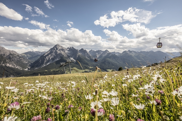 Die Bergbahnen Scuol im Sommer.
