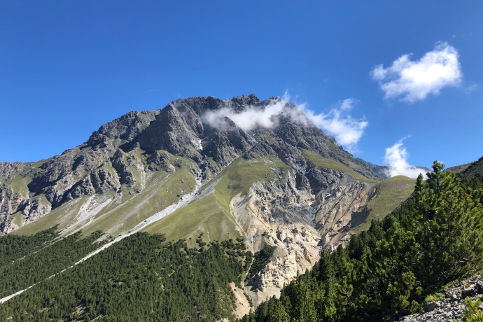 Piz Madlain bei S-charl im Unterengadin