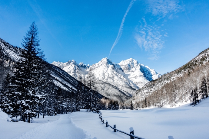 S-charl, Unterengadin, im Winter S-charl, Unterengadin, im Winter