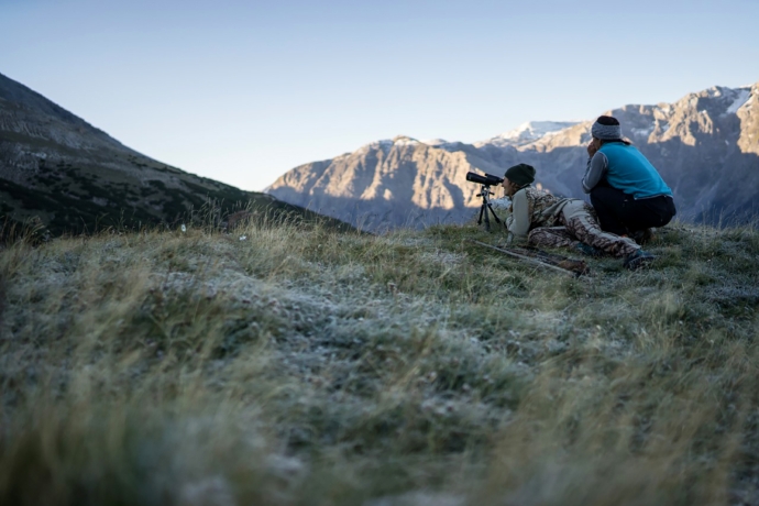 Auf Jagd im Unterengadin mit Familie Riatsch. Bild: Dominik Täuber.