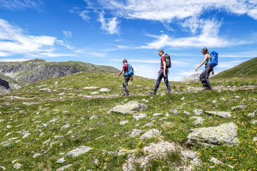 Wanderung auf dem Schmugglerpfad durch das Val d'Uina im Unterengadin