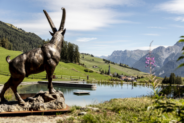 Badesee Lai da Padnal in Ftan, Unterengadin