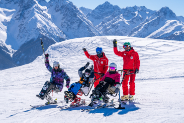 Barrierefreier Skispass auf Motta Naluns in Scuol.