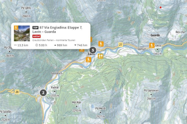 Interaktive Wanderkarte