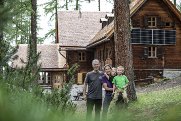 Familie Naue betreibt die Chamanna Cluozza im Schweizer Nationalpark.