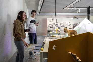 Die Ausstellung im Nationalparkzentrum in Zernez.