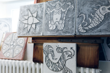 Sgraffito aus dem Engadin