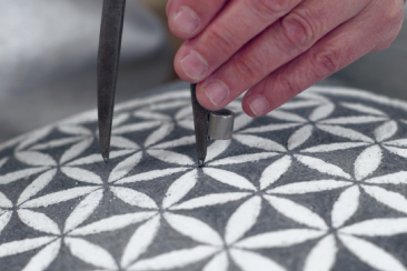 Sgraffito aus eigener Hand.