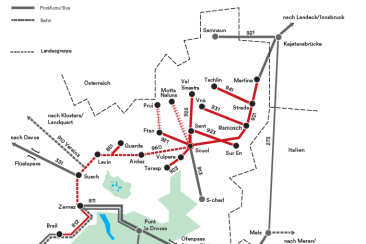Linienübersicht Scuol-Valsot