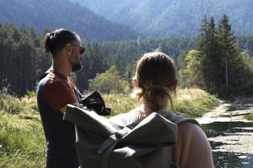 Exkursion am Inn mit Brigit Kohl in der Aue Panas-ch Sur En