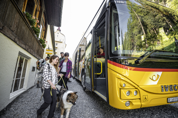 Gäste mit dem öV unterwegs