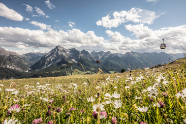 Aussicht auf die Unterengadiner Dolomiten.