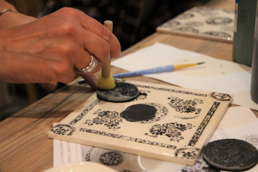 Keramikmalen Butia Schlerin Sent im Unterengadin