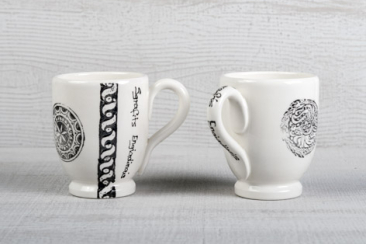 Porzellantassen der Butia Schlerin Sent, Unterengadin