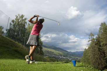 Eine aussichtsreiche Golfpartie in Vulpera.