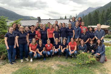 Team der Tourismus Engadin Samnaun Val Müstair 